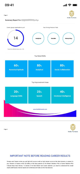 Kindle The Roots - Career Report