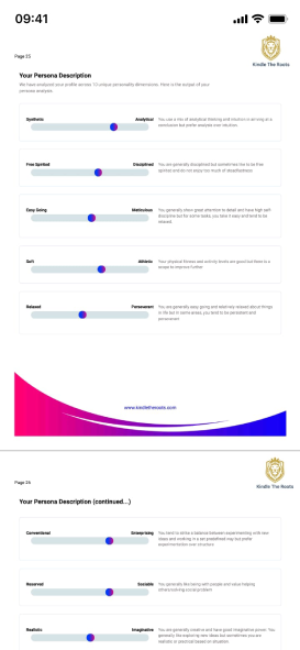 Kindle The Roots - Career Report